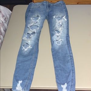 hollister ripped jeans